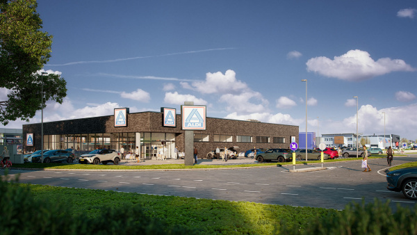 Willems bouwt nieuwe Aldi in Herten